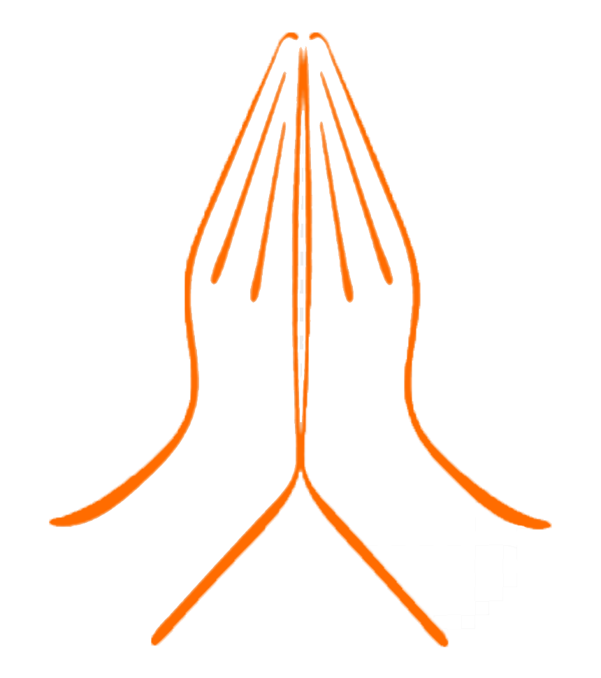logo signifying namaste tradition of india