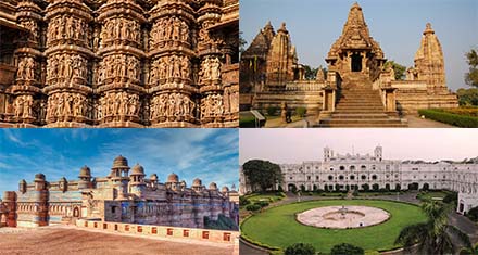 North India tour includes mainly, Ancient temples of Khajuraho, forts and palaces of Gwalior and Orchha along with spiritual essence of varanasi