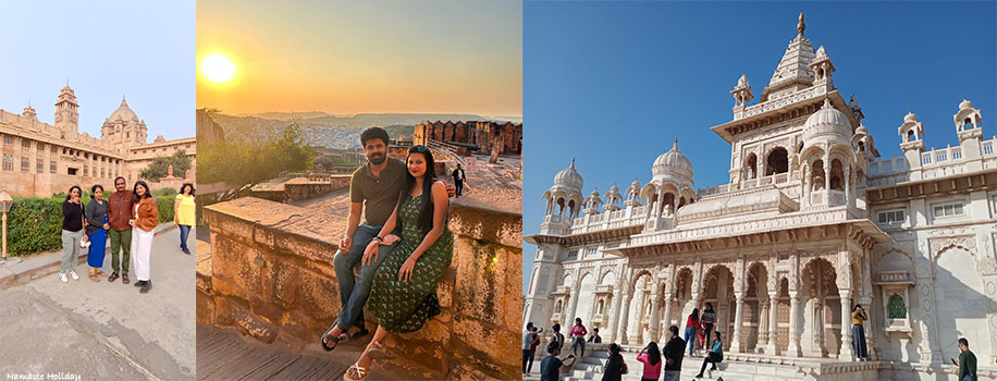 guests of namaste holiday enjoying while visiting umaid bhawan palace museum, 